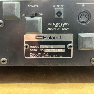 Roland PK-5 Dynamic Midi Foot Pedal Bass Synthesizer Controller Vintage image 11