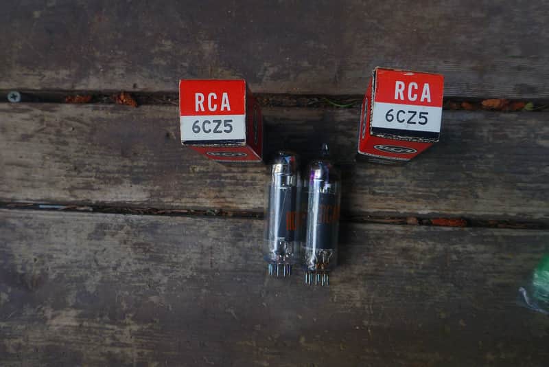 Pair of RCA 6CZ5 Tubes in boxes, tested, 6973 sub image 1