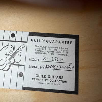 Guild Newark St. Collection X-175B With Case Manhattan with Bigsby 2013 - 2021 - Blonde image 14