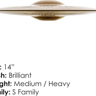 Zildjian 14" S Series Hi-Hat Cymbals (Pair) 2016 - Present - Brilliant image 3