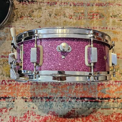 Trixon 14x5" Purple Sparkle Snare Drum 1960s image 6