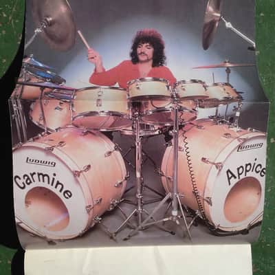 Carmine Appice's Ludwig 1976 Realistic Rock, Rod Stewart, Ted Nugent 10 Piece Drum Set. Signed! image 9