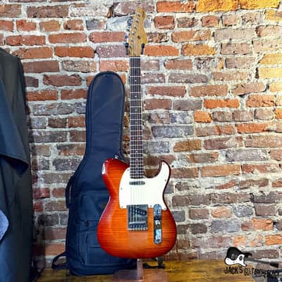 Dean Zelinsky Dellatera T-Style w/ Z Glide Electric Guitar w/GB (2010s - Sunburst) image 2