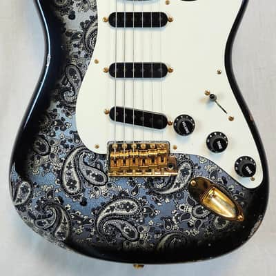 Fender Custom Shop 1957 Stratocaster, Time Machine Series, Heavy Relic, Gold Hardware, Black Paisley, w/HSC image 1