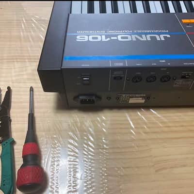 Roland Juno-106 61-Key Programmable Polyphonic Synthesizer 1984 - 1985 - Black image 8