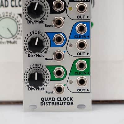 4ms Quad Clock Distributor Eurorack Module w/ Box & Tiptop Stackcables #58556 image 5