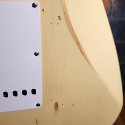 S-Style Partscaster - Custom USA Pine Cream Body, Mighty Mike Premium Flamed Neck, Fender 70th Anniversary Pickups, Mexican Bridge image 21
