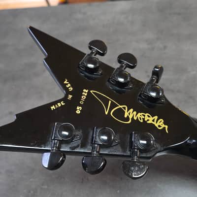 DIMEBAG DARRELL'S LAST GUITAR - Pantera Artist Prototype Dean Dime Razorback Stealth USA Custom Shop from Vinnie Paul estate signed COA D3 Dimebag Darrell Artist Owned Washburn Rare Era! image 7