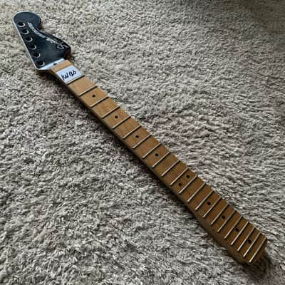 Fender Squire ST SQ Electric Guitar Headstock and Neck-Unfinished-Baked Maple-22 Frets-Double Tremolo image 3