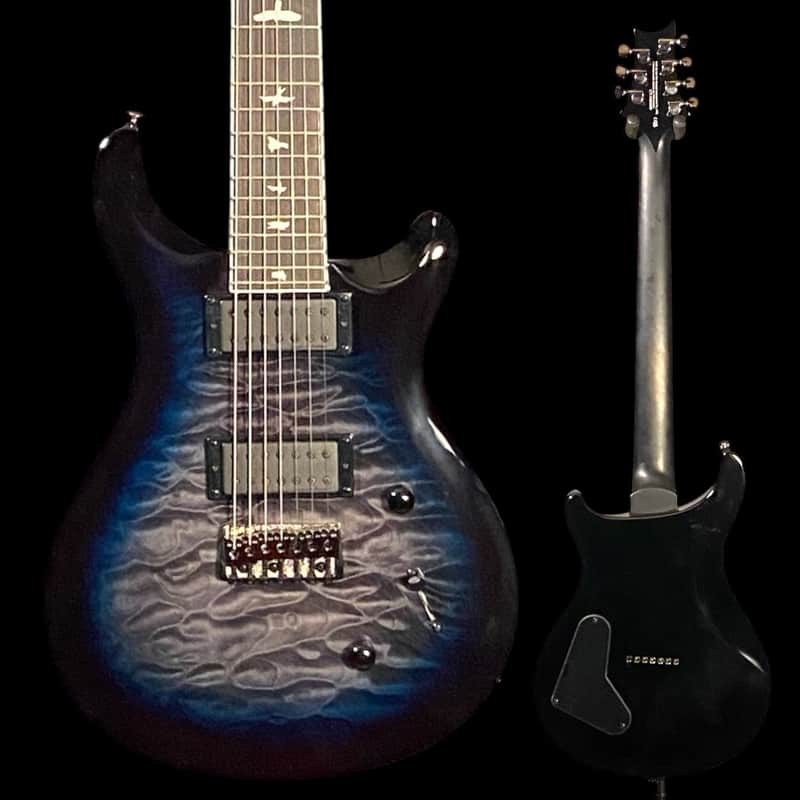 PRS SE Mark Holcomb SVN Signature 7-string Electric Guitar - Holcomb Blue Burst image 1