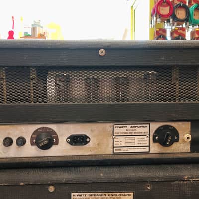 Hiwatt Custom 100 DR103 + SE4122 (4x12) Speaker Cabinet 1977 - Black image 4