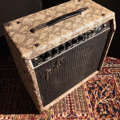 Fender Champ 12 1990 12W Combo Guitar Amp Snakeskin finish 1990 image 4