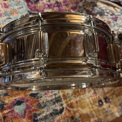 Rogers "Big R" SuperTen 5x14" 10-Lug Steel Snare Drum 1975 - 1984 - Chrome image 6