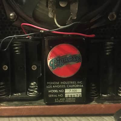 VINTAGE Pignose 7-100 Portable Amp ~ 1970s (1975/‘76) ~ Clapton/Zappa; (World’s First Portable Amp) image 18
