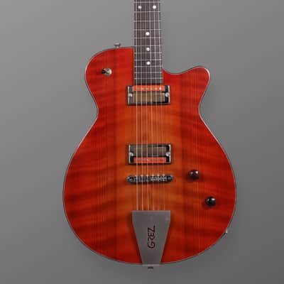 Grez Mendocino - 2023 - Cherry Burst w/ Curtis Novak GT-V Gold Foils. NEW (Authorized Dealer) image 4