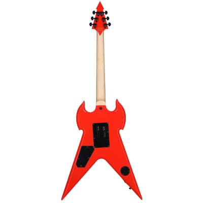 Wylde Audio Warhammer FR Electric Guitar, Norse Dragon PS Red image 6
