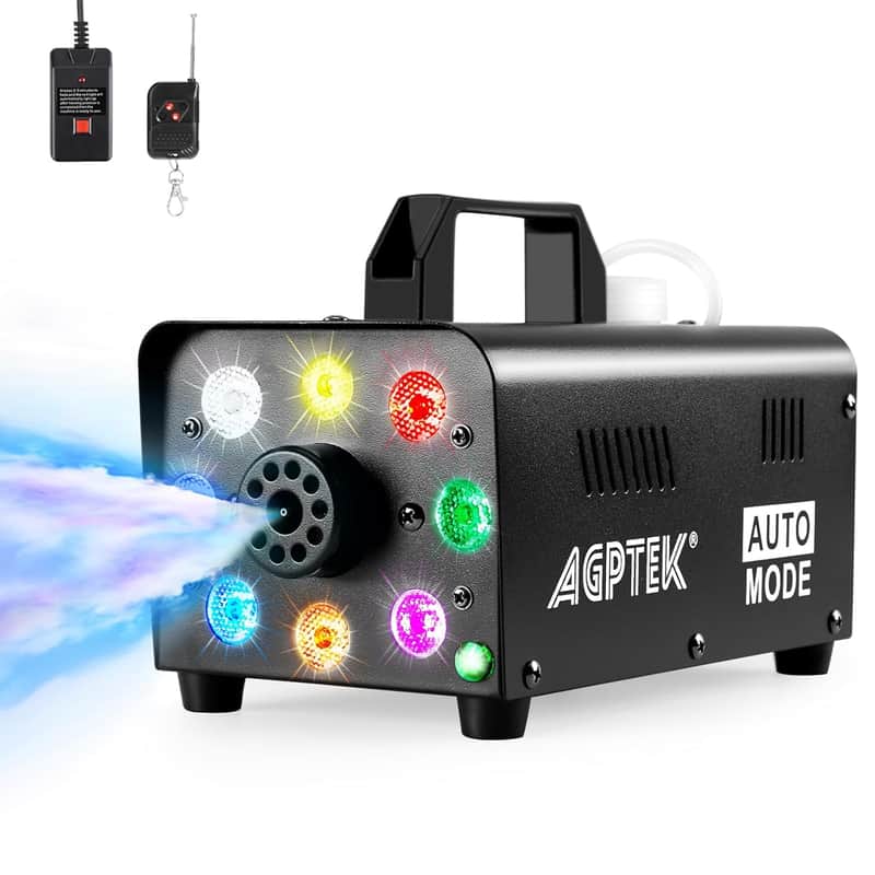 2025 AGPtEK Fog Machine, Smoke Machine 500W With Wireless Remo...