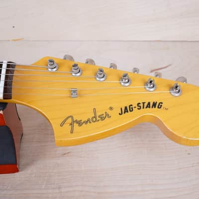 Fender Jag-Stang JT-95EX Kurt Cobain Designed MIJ 1995 Fiesta Red Original Version Fujigen Made in Japan w/ Bag image 3