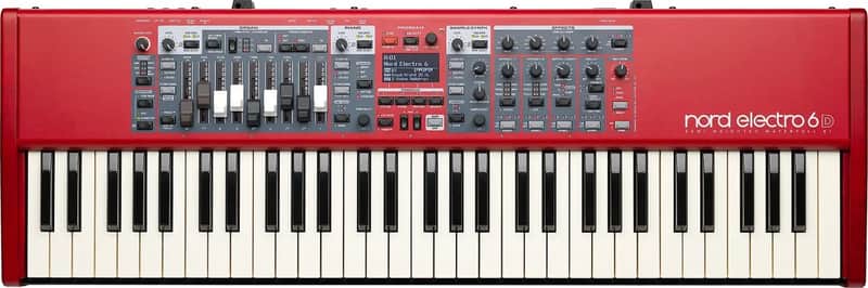 Nord Electro 6D 61-Key Organ/Digital Stage Piano, Red image 1