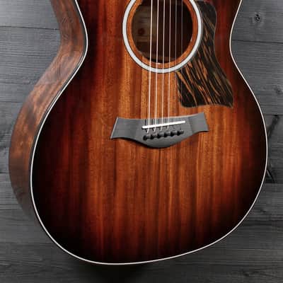 Taylor 324ce Next Generation Acoustic-Electric Guitar – V-Class Bracing, Mahogany Shaded Edgeburst image 14