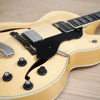 1970s Hagstrom Jimmy D'Aquisto Archtop Electric Guitar Blonde Sweden w/ Case image 6