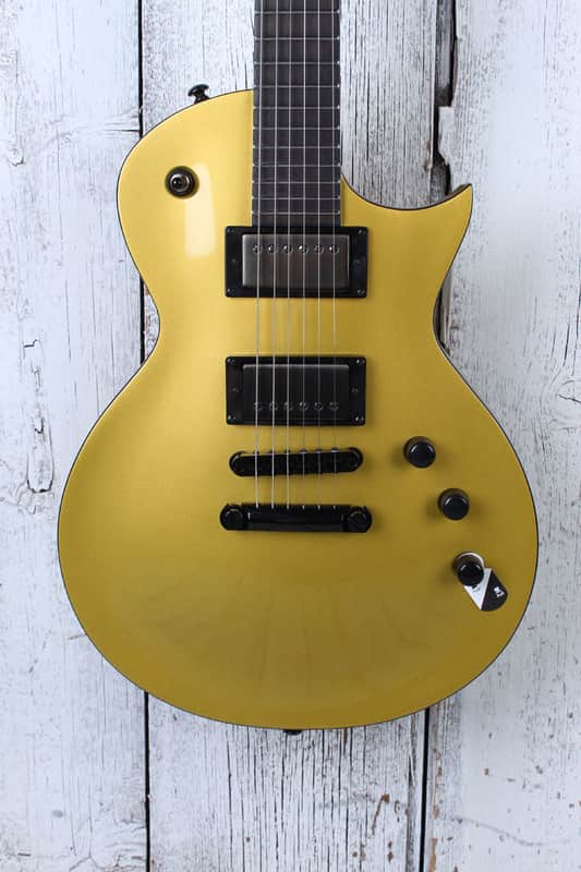 ESP LTD EC-2025 50th Anniversary Electric Guitar Metallic Gold w Hardshell Case image 1
