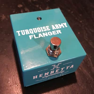 Henretta Engineering NEW Turquoise Army Flanger no-knob image 1