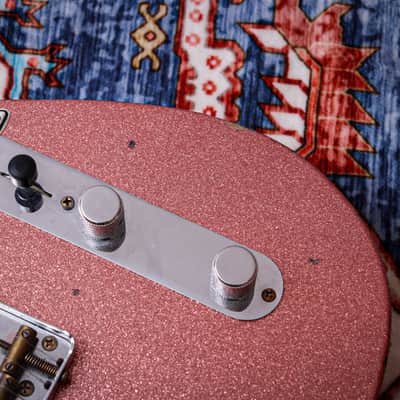 FENDER USA Custom Shop Ltd '61 Reissue Telecaster Relic "Champagne Sparkle + Rosewood" (2022) image 12