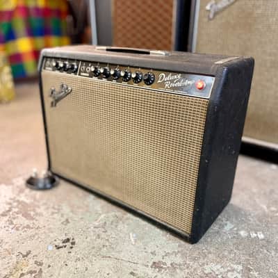 REAL! -Fender Deluxe Reverb Amp 1965 - Blackface original vintage USA tube amplifier image 3