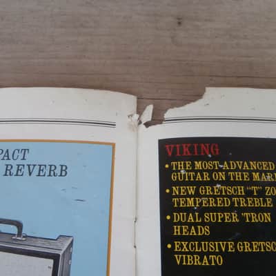 Vintage 1965 Gretsch Guitars & Amplifiers Catalog #32! Chet Atkins, White Falcon! Case Candy! image 15