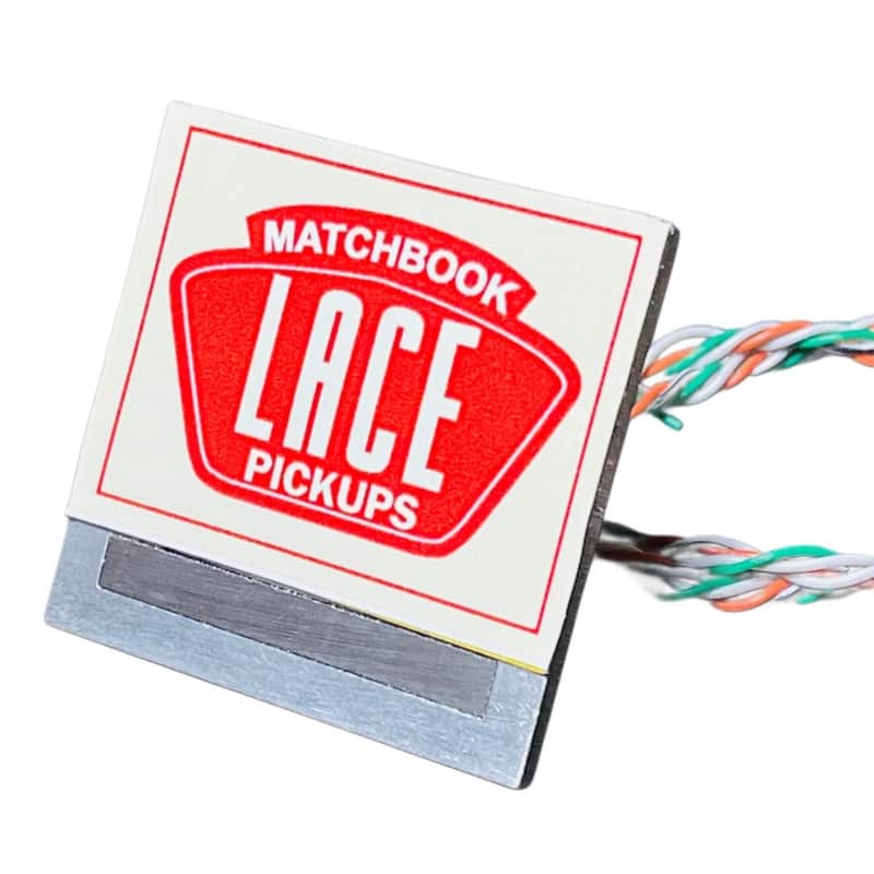Lace Alumitone Matchbook Cigar Box Guitar Pickup, Matchbook, Red 20170-02 image 1