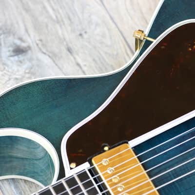 One of a Kind! Gibson L-4 CES Master Model Custom Shop 1997 Turqoise + OHSC! image 9