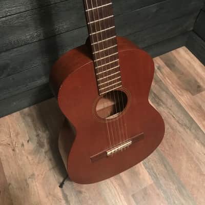 Favilla 1960's All Solid Mahogany USA Made Classical Acoustic Guitar w/ Case image 2