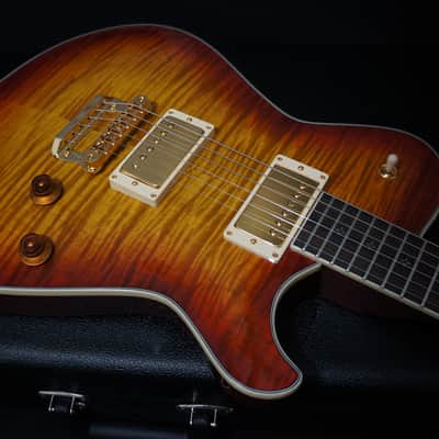 Knaggs Guitars Kenai in Dark Cherry Burst w/ T1 Flame Maple Top & Bare Knuckle Mules image 10