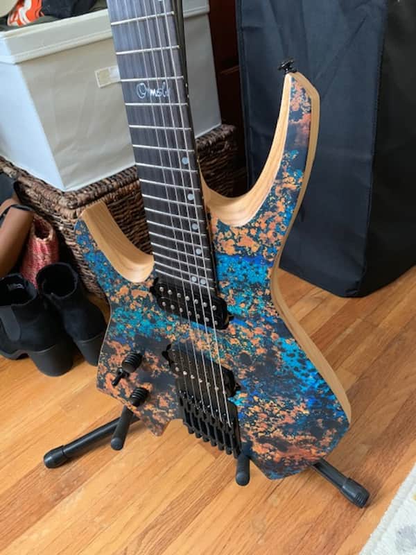 Ormsby Goliath GTR 7 String Left Hand Run 4 Blue Copper image 1