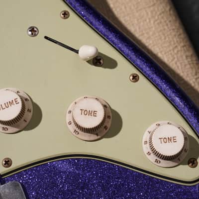 Fender Custom Shop Dennis Galuszka Masterbuilt 60 Stratocaster Relic Brazilian Rosewood Purple Sparkle Josefina Pickups image 11