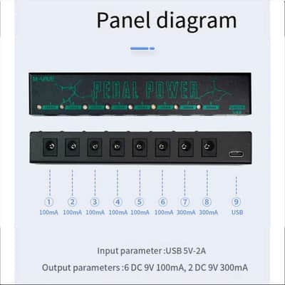 8-Isolated 9V Power Supply Pedal with Overload Protection image 5