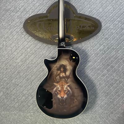Firefly FF-LPS Tiger Queen SOLD OUT! Tool Silver Burst Adam Silver Last One! SkunkWerx In USA Setup and Fret Polish image 8