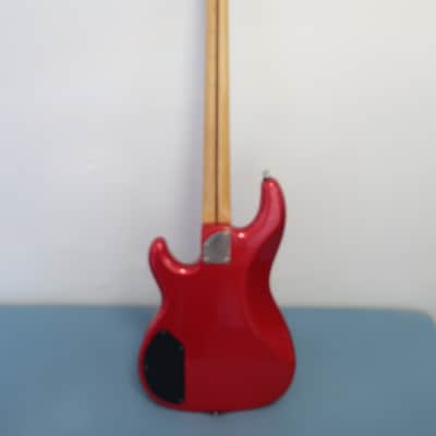 Vintage 1995 Fender Contemporary Precision Bass Lyte Standard MIJ Red With Soft Case Great Bass! image 8