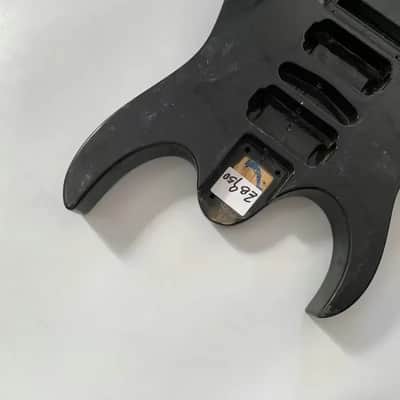 Left Handed Black Floyd Rose Guitar Body DIY Project image 5
