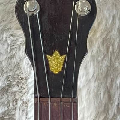 Antique 1920's Ludwig Dixie 4 string Banjo with hardshell case Chicago USA Made image 9