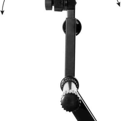 On-Stage KS7292 Double-X Ergo Lok Keyboard Stand with 2nd Tier,Black image 5