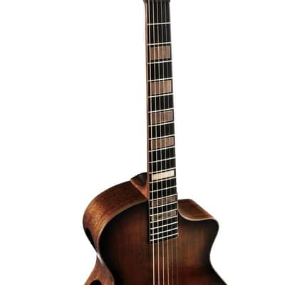 Cort MODERNBURST Modern Concert Body Venetian Cutaway Solid European Sitka Spruce Top Walnut Reinforced Mahogany Neck 6-String Acoustic-Electric Guitar w/Hard Case image 8