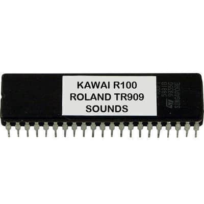 KAWAI R100 R50 - ROLAND TR909 TR-909 SOUNDS Eprom Drum Machine Vintage