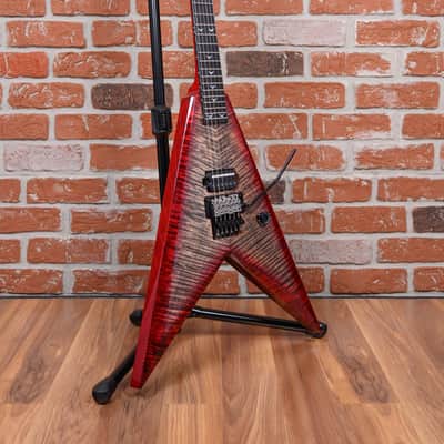 Dean USA Custom Vengeance Flame Maple Top Transparent Red Burst 2021 w/OHSC image 3