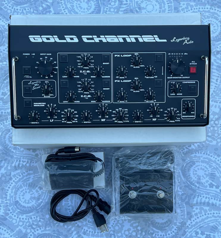 Legendary Audio Gold Channel "STEALTH" Mic Preamp Channel Strip! 1 of 1! image 1
