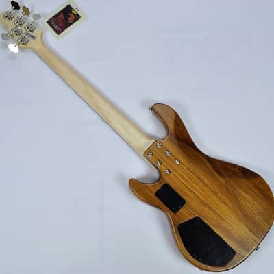 G&L L-2500 USA Custom 5 String Monkey Pod Bass in Natural Satin image 9