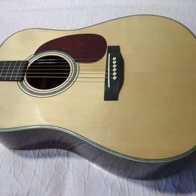 Tokai Cat's Eyes CE162 Dreadnought in Natural Solid Top and Mahogany Neck w/HC image 3