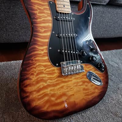 Fender Rare Quilted Limited Edition American Professional Mahogany Stratocaster Violin Burst 2017 image 3