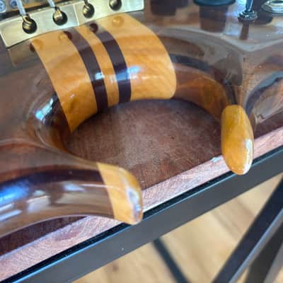 Alembic 20th Anniversary AM 4 string Bass guitar Omega Burl Walnut image 12